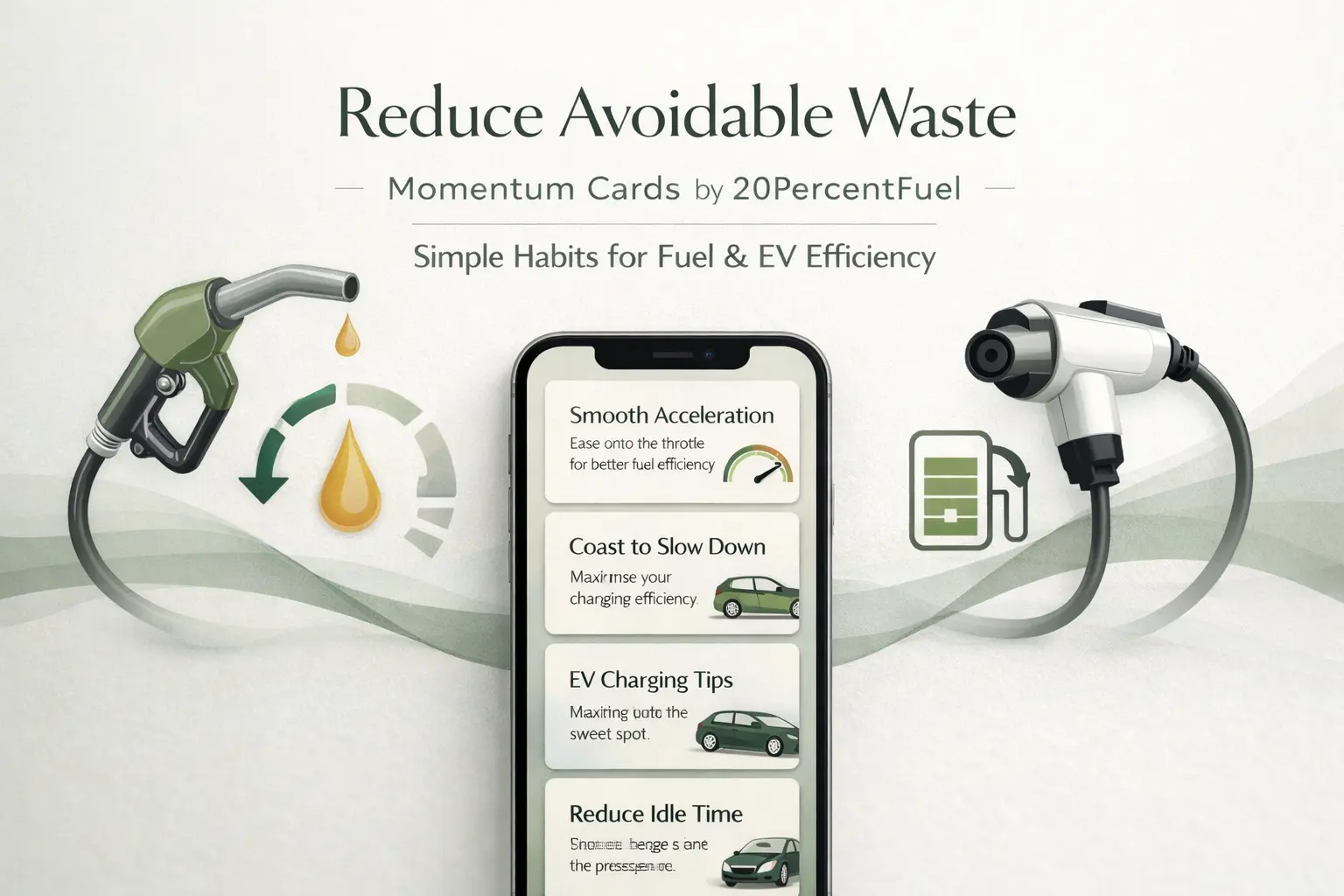 Eco-driving guide on a phone